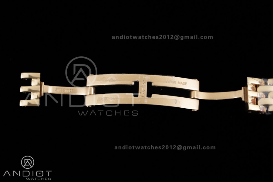 Panthère Mini 19mm BBA 1:1 Best Edition YG White Dial on YG Bracelet Ronda Quartz