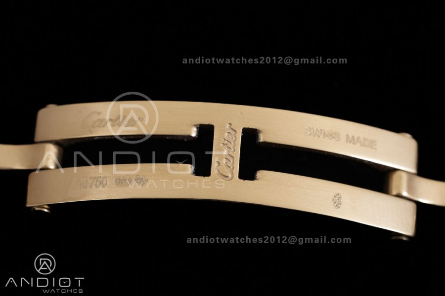 Panthère Mini 19mm BBA 1:1 Best Edition YG White Dial on YG Bracelet Ronda Quartz