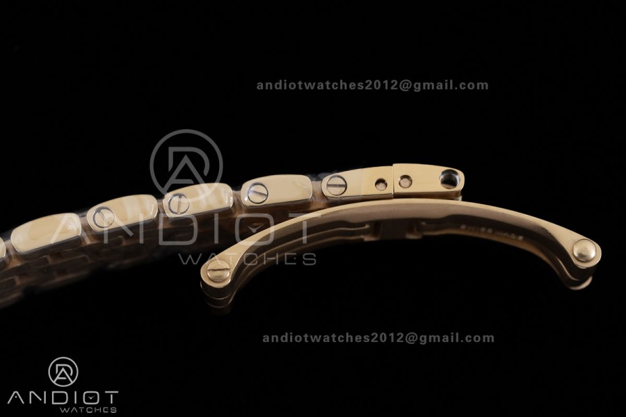 Panthère Mini 19mm BBA 1:1 Best Edition YG White Dial on YG Bracelet Ronda Quartz