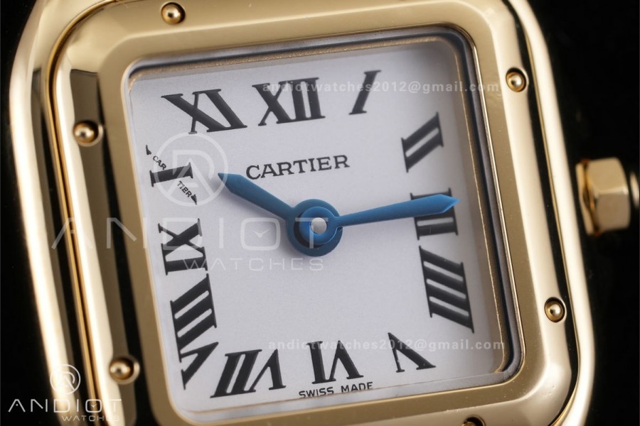 Panthère Mini 19mm BBA 1:1 Best Edition YG White Dial on YG Bracelet Ronda Quartz