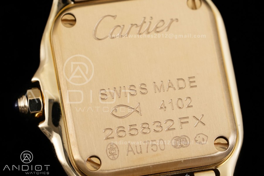 Panthère Mini 19mm BBA 1:1 Best Edition YG White Dial on YG Bracelet Ronda Quartz