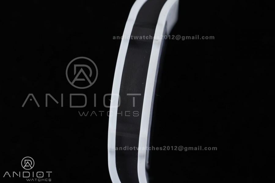 Umi Maker's RM67-02 White NTPT France Blue/Red/White Skeleton Dial on Nylon strap CRMA7 Clone V2