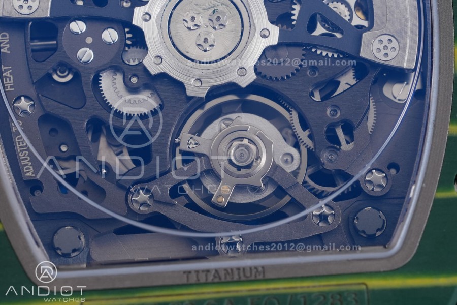 Umi Maker's RM67-02 Green NTPT Brazil Blue/Red/Green Skeleton Dial on Nylon strap CRMA7 Clone V2