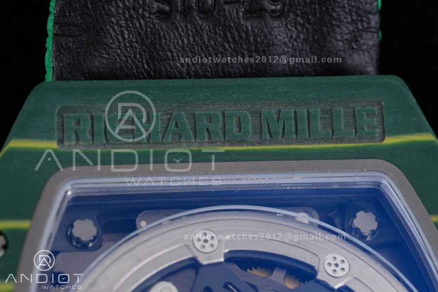 Umi Maker's RM67-02 Green NTPT Brazil Blue/Red/Green Skeleton Dial on Nylon strap CRMA7 Clone V2