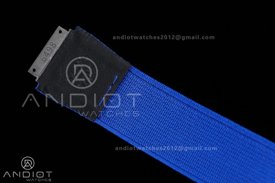 Umi Maker's RM67-02 Blue NTPT Fernando Yellow/Red/Blue Skeleton Dial on Nylon strap CRMA7 Clone V2