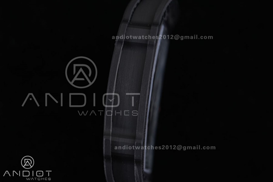 Umi Maker's RM67-02 Black NTPT McLaren Orange Skeleton Dial on Nylon strap CRMA7 Clone V2