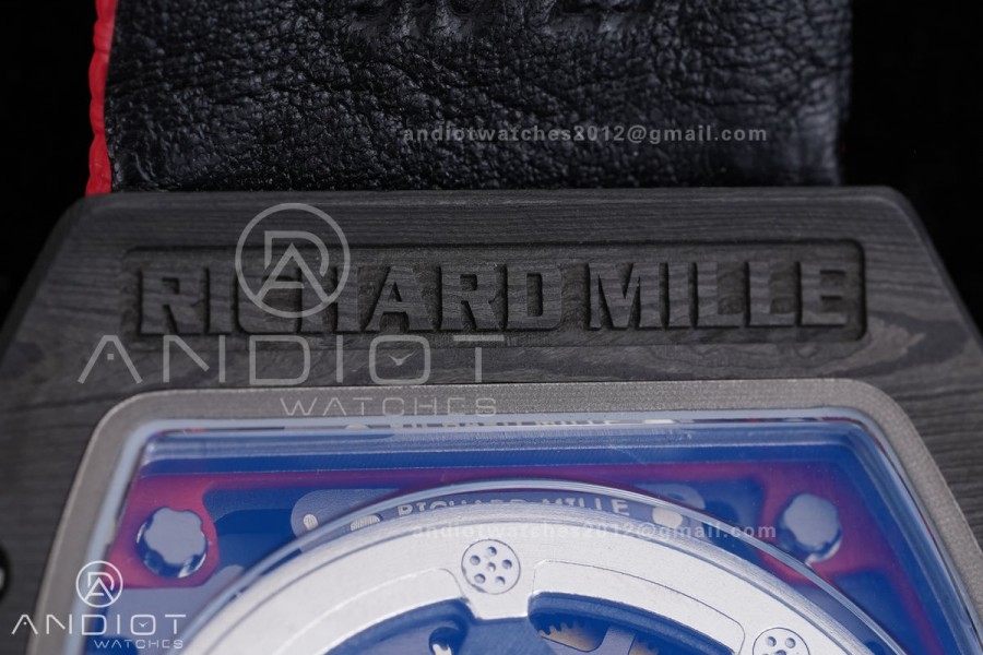 Umi Maker's RM67-02 Black NTPT Alexander Black/Red/Yellow Skeleton Dial on Nylon strap CRMA7 Clone V2