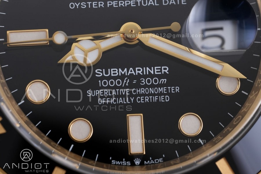 Submariner 126618 LN Black Ceramic VF 1:1 Best Edition 904L Steel on YG Bracelet DD3235