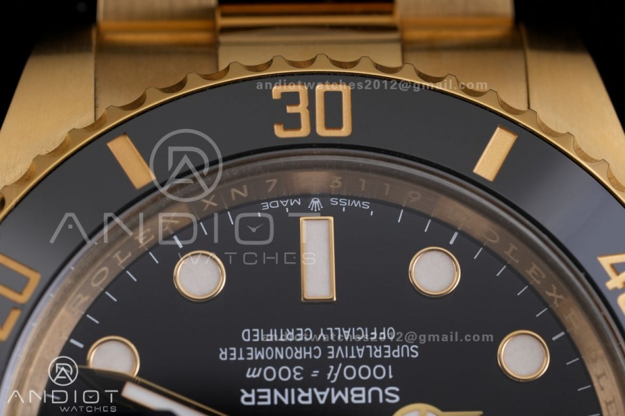 Submariner 126618 LN Black Ceramic VF 1:1 Best Edition 904L Steel on YG Bracelet DD3235