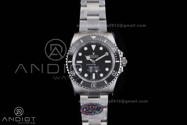 Submariner 41mm 124060 No Date Black Ceramic 904L ...