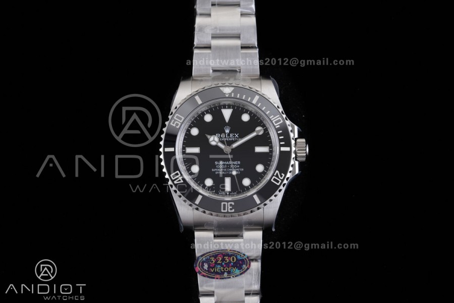 Submariner 41mm 124060 No Date Black Ceramic 904L Steel VF 1:1 Best Edition DD3230