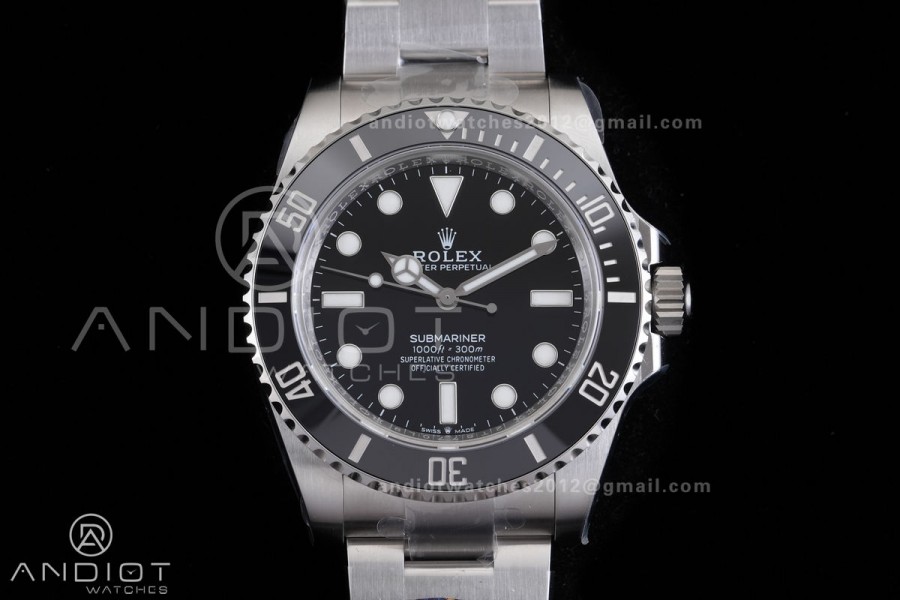 Submariner 41mm 124060 No Date Black Ceramic 904L Steel VF 1:1 Best Edition DD3230