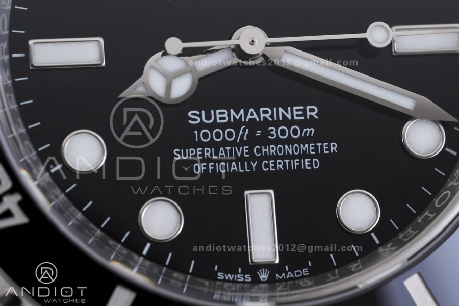 Submariner 41mm 124060 No Date Black Ceramic 904L Steel VF 1:1 Best Edition DD3230