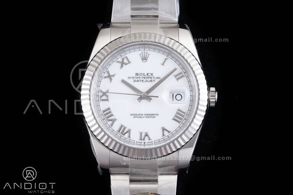 DateJust 41 126334 904L SS VF 1:1 Best Edition Whi...