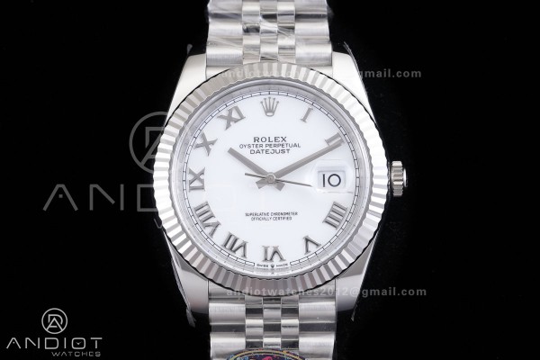 DateJust 41 126334 904L SS VF 1:1 Best Edition Whi...