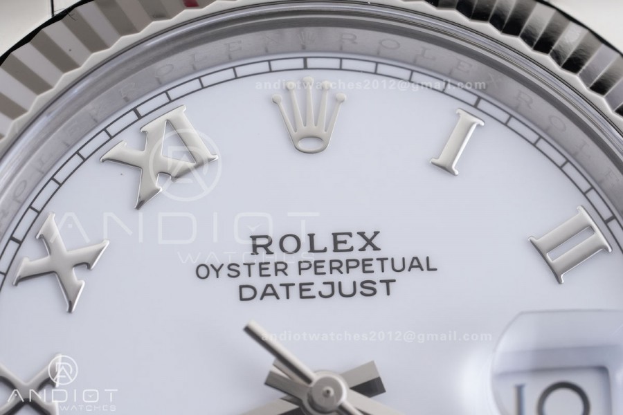DateJust 41 126334 904L SS VF 1:1 Best Edition White Roman Dial on Jubilee Bracelet DD3235