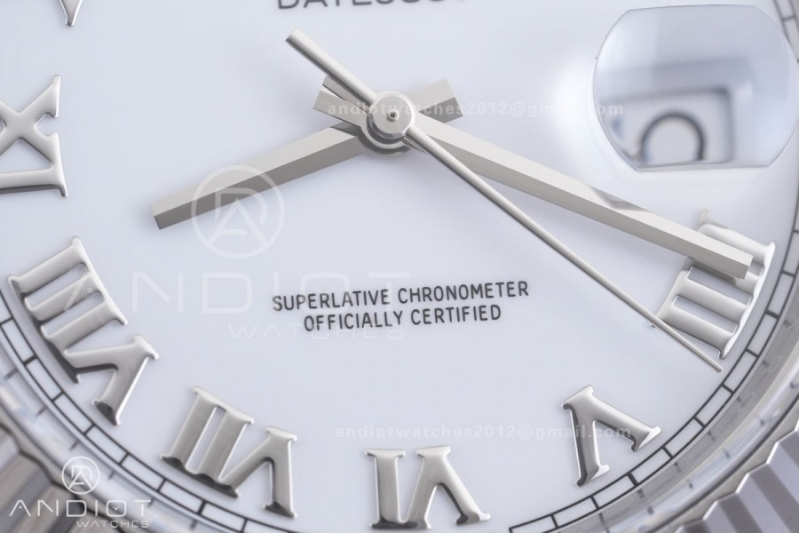 DateJust 41 126334 904L SS VF 1:1 Best Edition White Roman Dial on Jubilee Bracelet DD3235