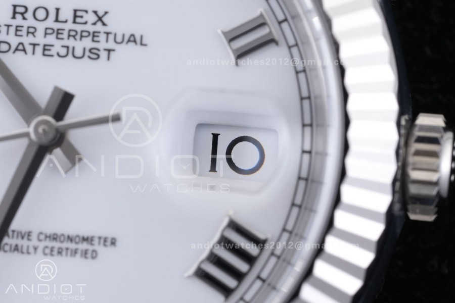 DateJust 41 126334 904L SS VF 1:1 Best Edition White Roman Dial on Jubilee Bracelet DD3235