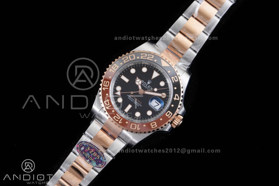 GMT Master II 126711 CHNR 904L SS VF 1:1 Best Edition on SS/RG Bracelet DD3285 CHS