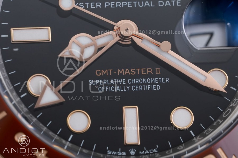 GMT Master II 126711 CHNR 904L SS VF 1:1 Best Edition on SS/RG Bracelet DD3285 CHS