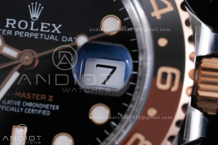 GMT Master II 126711 CHNR 904L SS VF 1:1 Best Edition on SS/RG Bracelet DD3285 CHS