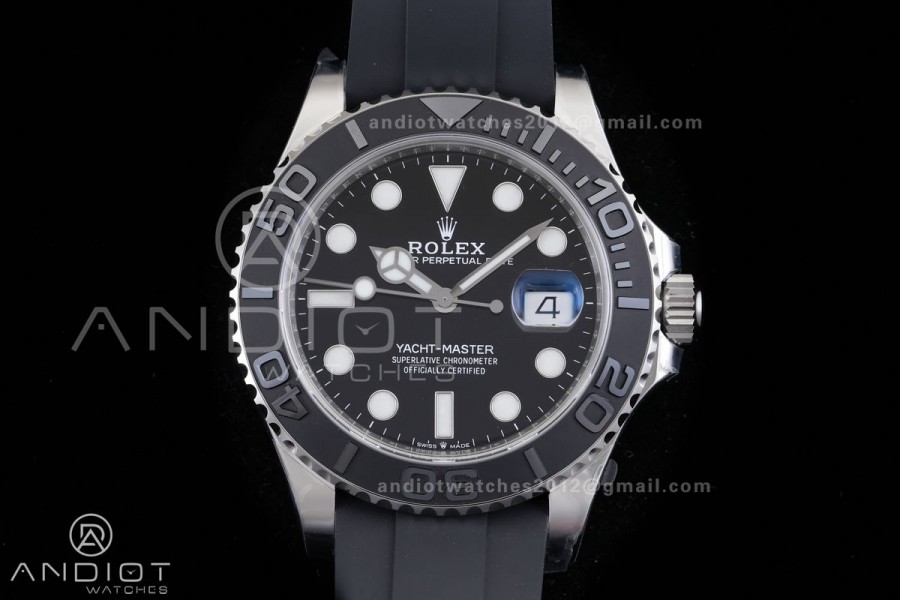 Yacht-Master 42mm 226659 VF 1:1 Best Edition 3D Black Ceramic Bezel on Oysterflex Strap DD3235