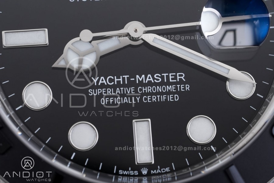 Yacht-Master 42mm 226659 VF 1:1 Best Edition 3D Black Ceramic Bezel on Oysterflex Strap DD3235