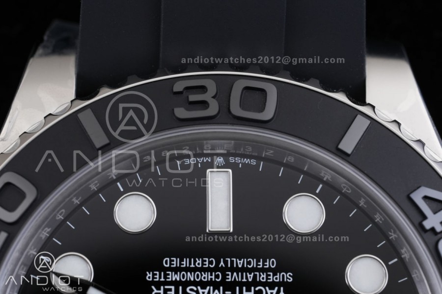 Yacht-Master 42mm 226659 VF 1:1 Best Edition 3D Black Ceramic Bezel on Oysterflex Strap DD3235