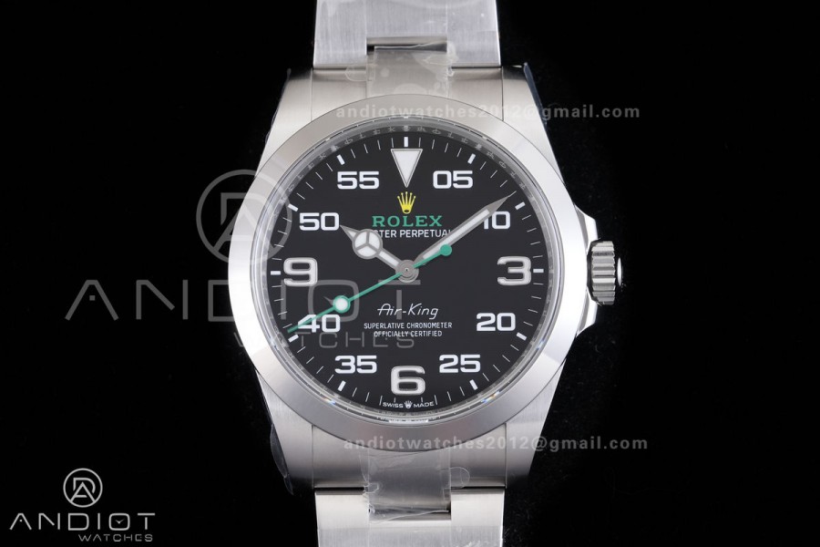 Air-King 126900 VF 1:1 Best Edition 904L Steel Black Dial on SS Bracelet DD3230