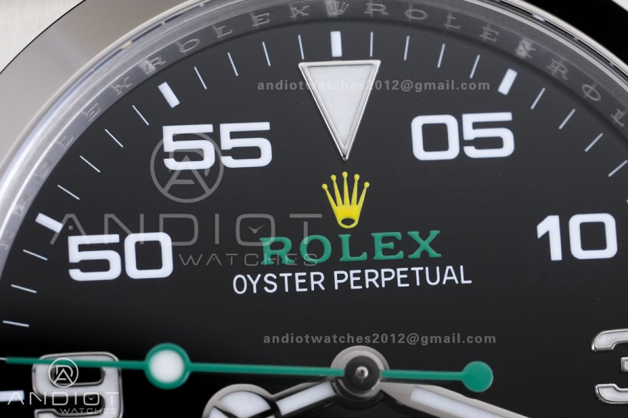 Air-King 126900 VF 1:1 Best Edition 904L Steel Black Dial on SS Bracelet DD3230