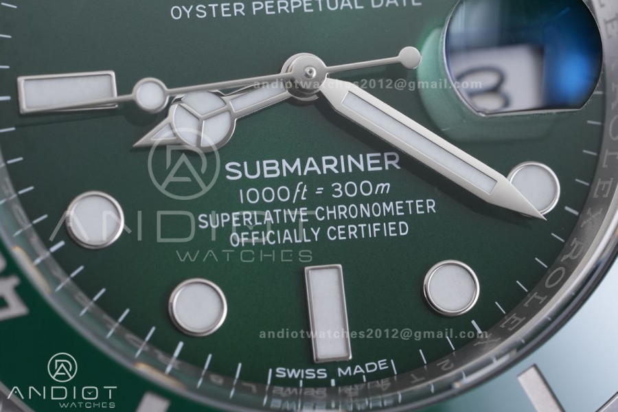 Submariner 116610 LV Green Ceramic VF 1:1 Best Edition 904L Steel on SS Bracelet DD3135