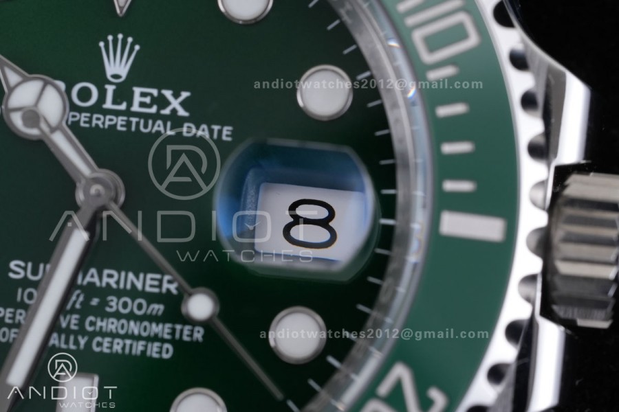 Submariner 116610 LV Green Ceramic VF 1:1 Best Edition 904L Steel on SS Bracelet DD3135