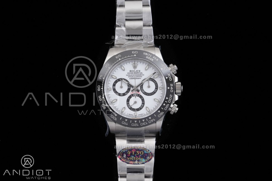 Daytona 116500 VF 1:1 Best Edition 904L Steel White Dial on SS Braclet DD4130