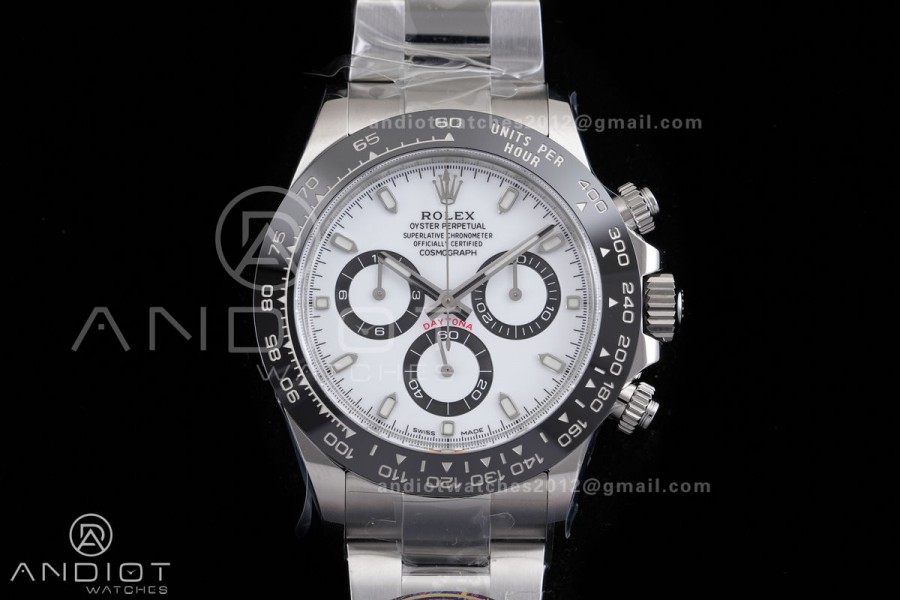 Daytona 116500 VF 1:1 Best Edition 904L Steel White Dial on SS Braclet DD4130