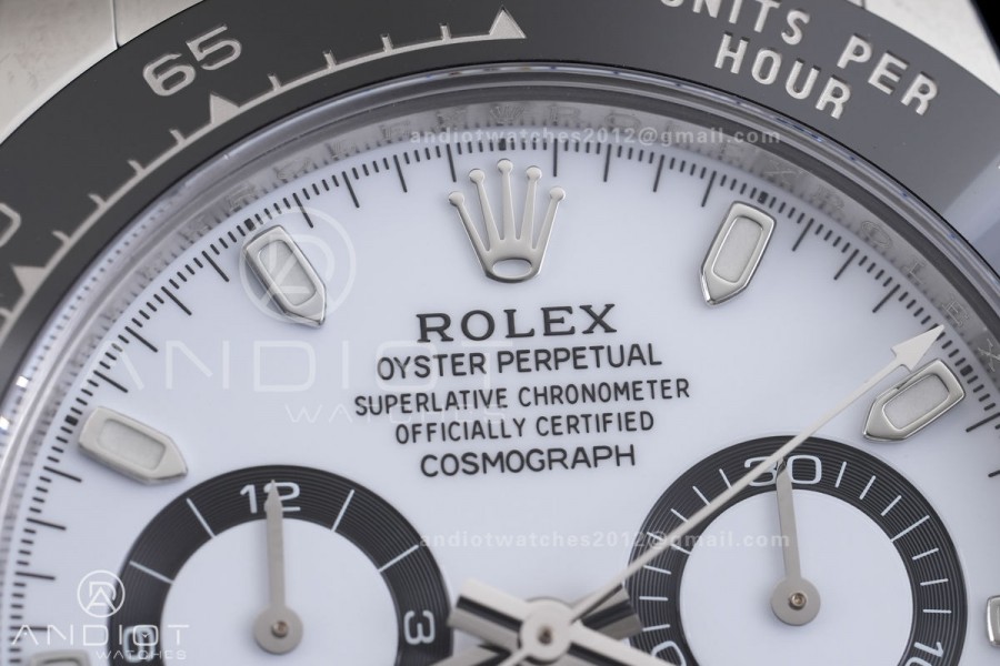 Daytona 116500 VF 1:1 Best Edition 904L Steel White Dial on SS Braclet DD4130