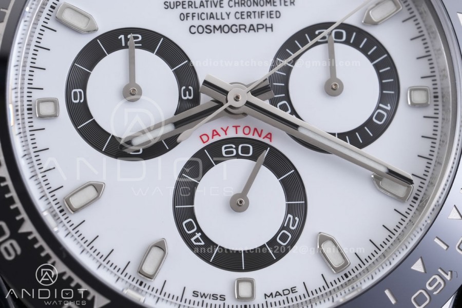 Daytona 116500 VF 1:1 Best Edition 904L Steel White Dial on SS Braclet DD4130