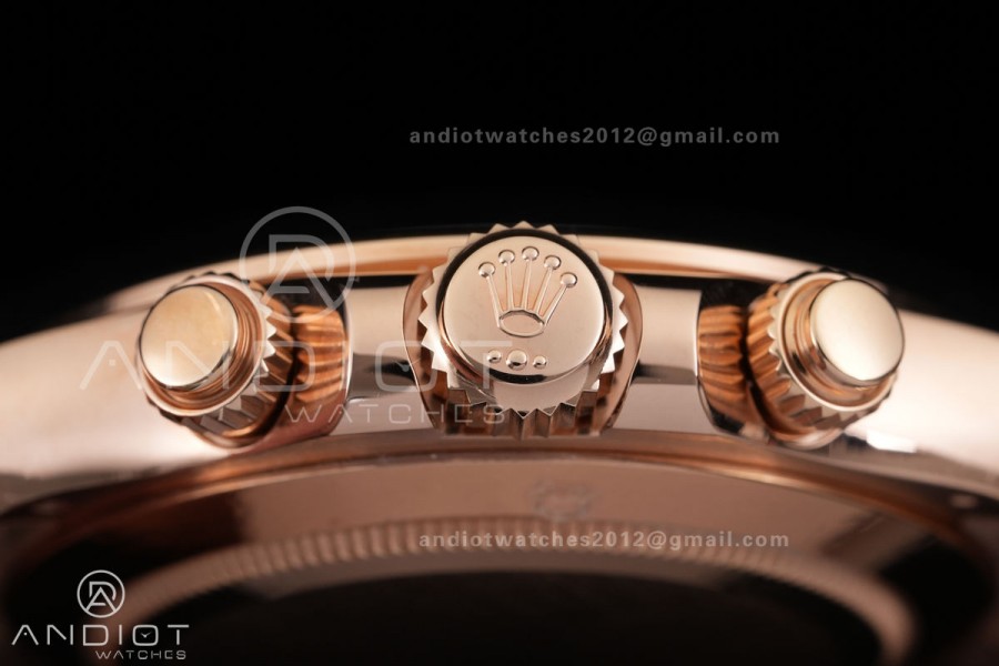 Daytona 116505 VF 1:1 Best Edition 904L Steel Chocolate Dial on RG Braclet DD4130