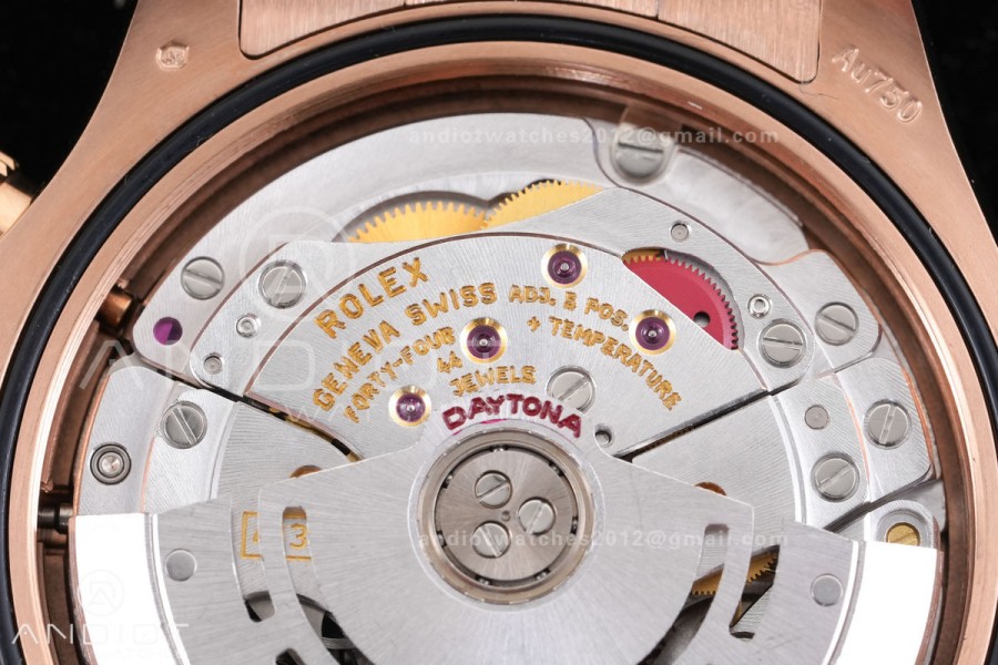 Daytona 116505 VF 1:1 Best Edition 904L Steel RG/Black Dial on RG Braclet DD4130