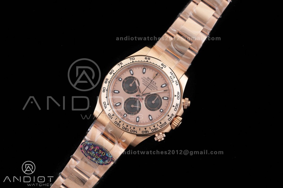 Daytona 116505 VF 1:1 Best Edition 904L Steel RG/Black Dial on RG Braclet DD4130