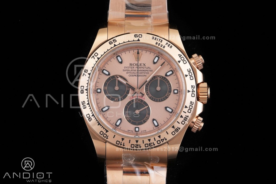 Daytona 116505 VF 1:1 Best Edition 904L Steel RG/Black Dial on RG Braclet DD4130