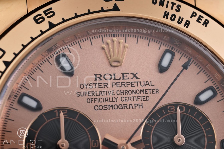 Daytona 116505 VF 1:1 Best Edition 904L Steel RG/Black Dial on RG Braclet DD4130