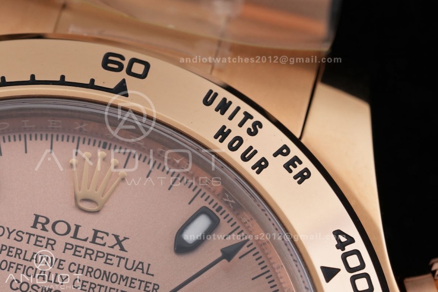 Daytona 116505 VF 1:1 Best Edition 904L Steel RG/Black Dial on RG Braclet DD4130