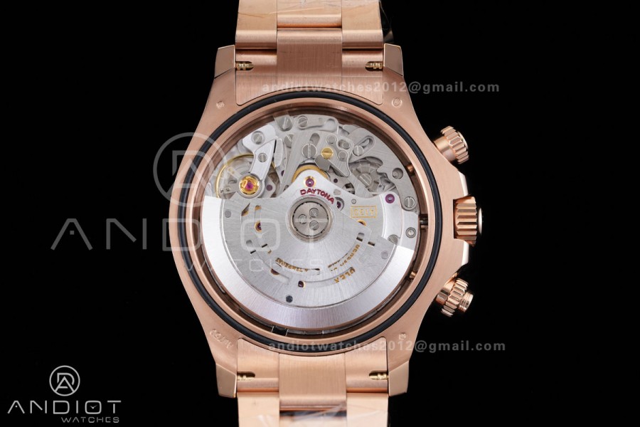 Daytona 116505 VF 1:1 Best Edition 904L Steel RG Crystal Dial on RG Braclet DD4130