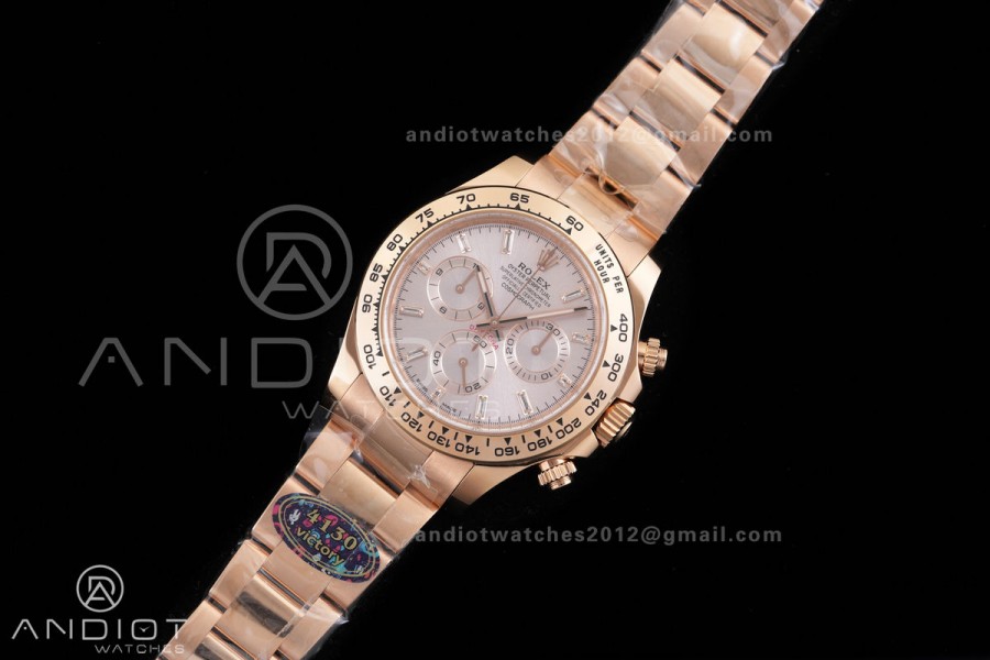 Daytona 116505 VF 1:1 Best Edition 904L Steel RG Crystal Dial on RG Braclet DD4130