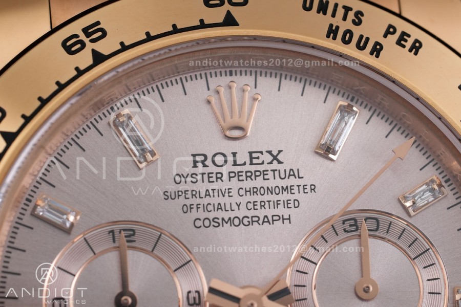 Daytona 116505 VF 1:1 Best Edition 904L Steel RG Crystal Dial on RG Braclet DD4130