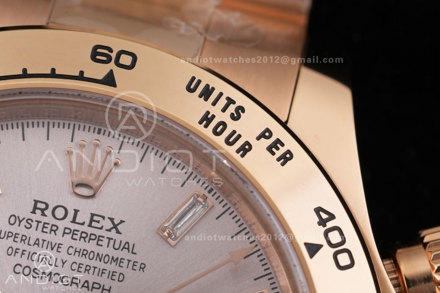 Daytona 116505 VF 1:1 Best Edition 904L Steel RG Crystal Dial on RG Braclet DD4130