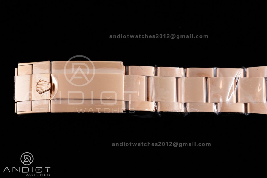 Daytona 116505 VF 1:1 Best Edition 904L Steel Black Diamonds Dial on RG Braclet DD4130