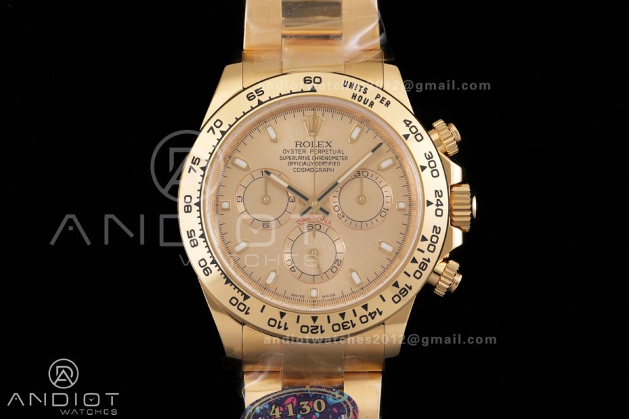 Daytona 116508 VF 1:1 Best Edition 904L Steel YG Dial on YG Braclet DD4130