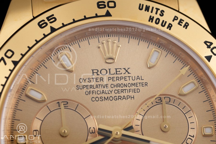 Daytona 116508 VF 1:1 Best Edition 904L Steel YG Dial on YG Braclet DD4130