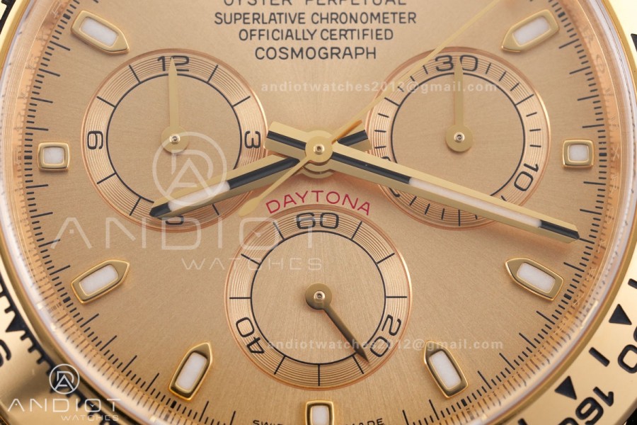 Daytona 116508 VF 1:1 Best Edition 904L Steel YG Dial on YG Braclet DD4130